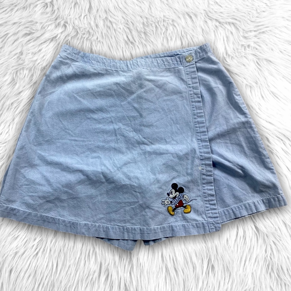 Vtg 90’s Disney Store Wrap Shorts Skort Mickey